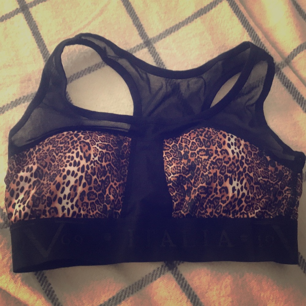 Mesh sports bra, made in Italy
